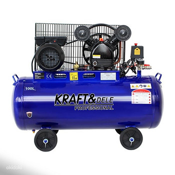 Масляный компрессор 100л 2 поршня 230V KD4054