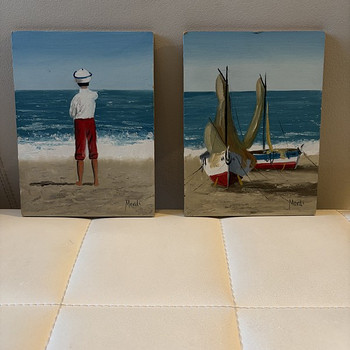 Meretemaatilised maalid 2 tk, 12x16 cm