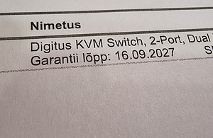Digitus DS-12862 KVM Switch - гарантия (5 фото из 5)