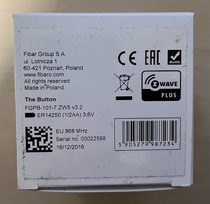 FIBARO The Button (2 фото из 3)