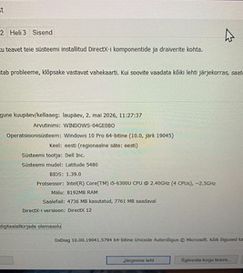 Sülearvuti Dell Latitude 5480 + laadija (5 foto / 6)