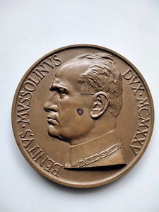 Mussolini auks medal (2 foto / 2)