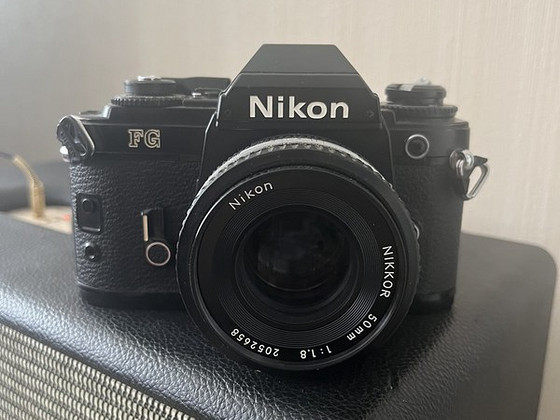 Nikon FG 50mm MF-15 MD-14 камера