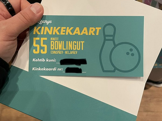 O’Learys bowlingu kinkekaart