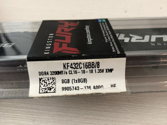 KINGSTON FURY 8GB 3200MHz DDR4 CL16 KF432C16BB/8