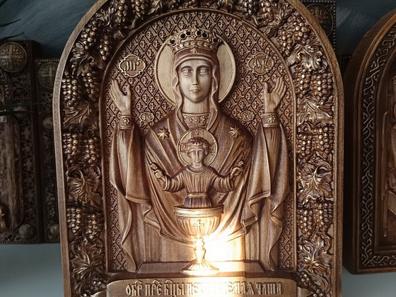 Ikona "Neupivaemaja Čaša", kirss, paksus 4 cm
