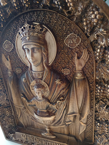 Икона Неупиваемая Чаша , вишня толщина 4см (5 фото из 8)