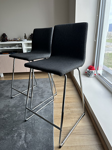 Стул барный, хромированный/Gunnared LILLÅNÄS IKEA (1 фото из 5)