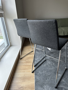 Стул барный, хромированный/Gunnared LILLÅNÄS IKEA (3 фото из 5)