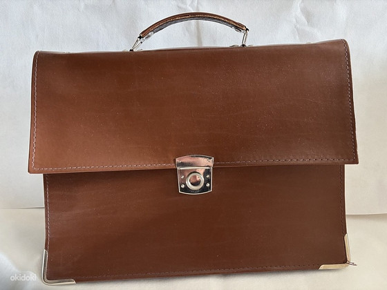Vintage nahast portfell NSVL / nõukogude diplomaat 1972. a.