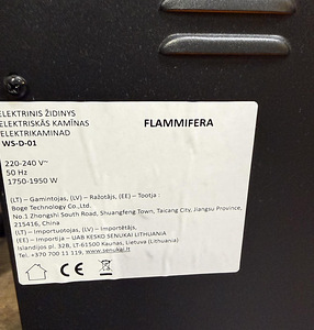Электрический Камин Flammifera WS-D-01 (3 фото из 4)