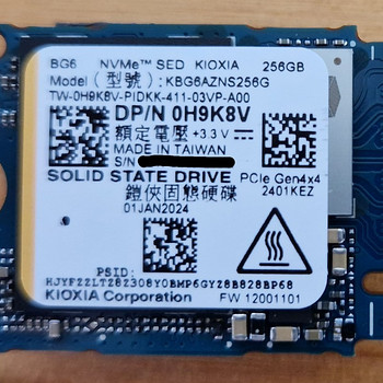 Kioxia BG6 256Gb M.2 2230 PCIe Gen4