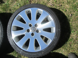 Opel R19 5x120 originaal veljed, 245/40 19 6 mm DOT21 rehvid (4 foto / 9)