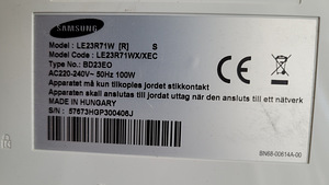 Samsung teler 23" LE23R71W (valge) (6 foto / 6)