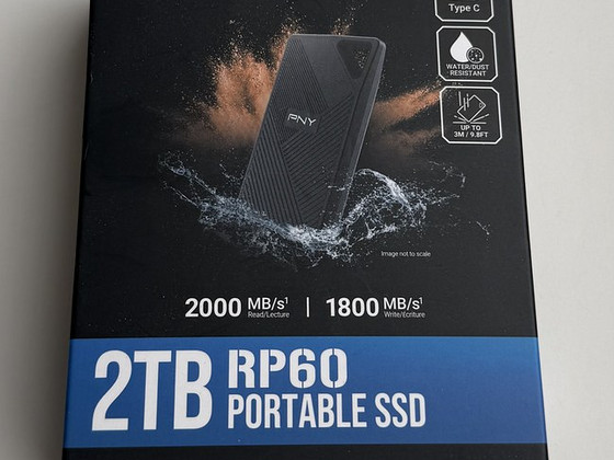 PNY Portable SSD 2TB RP60 USB 3.2 Gen 2x2 Type-C