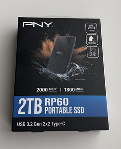PNY Portable SSD 2TB RP60 USB 3.2 Gen 2x2 Type-C (1 фото из 5)