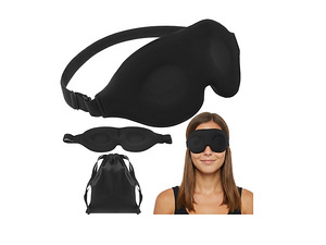 Acu maska miegam 3D melna (9 foto no 9)