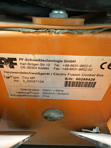 PE torude muhv-keevitus apparaat (3 foto / 4)