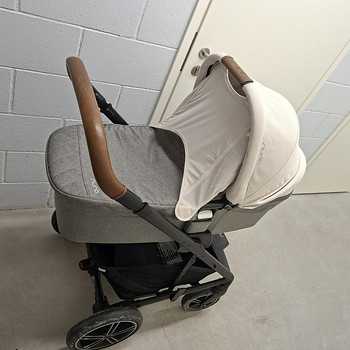 Nuna Mixx Next stroller set Granite + turvahäll koos aluse