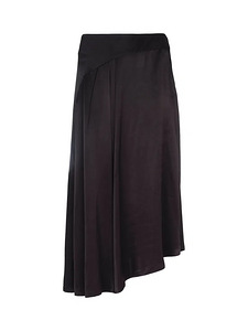 Mint Velvet Asymmetrical Satin Slip Midi Skirt must seelik (2 foto / 10)