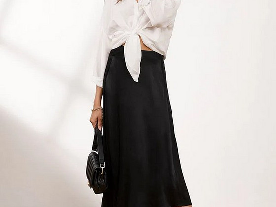 Mint Velvet Asymmetrical Satin Slip Midi Skirt must seelik