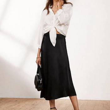 Mint Velvet Asymmetrical Satin Slip Midi Skirt must seelik