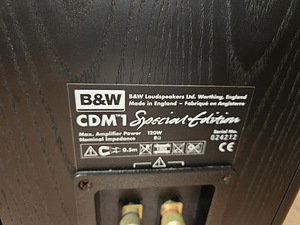 B&W Bower & Wilkins CDM 1 SE high-end kõlarid (5 foto / 5)