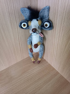 Käsitöö vilditud autorimänguasi (19 cm) (2 foto / 3)