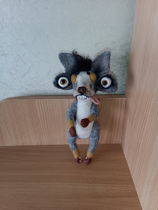 Käsitöö vilditud autorimänguasi (19 cm) (3 foto / 3)