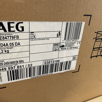 Индукционная плита AEG CCE84779FB + вытяжка (НОВАЯ)
