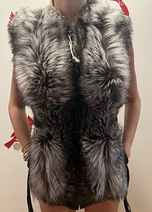 Silver Fox naturaalne vest naistele, suurus S (2 foto / 9)