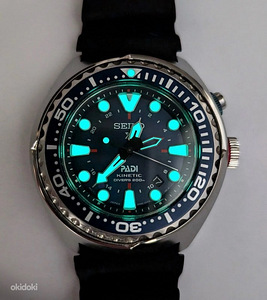 Seiko prospex kinetic GMT Diver PADI увеличенные часы 48мм (1 фото из 3)