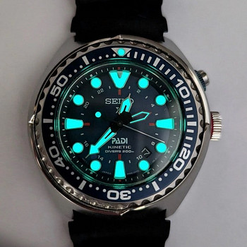 Seiko prospex kinetic GMT Diver PADI oversize watch 48mm dee