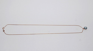 Kuldkaelakett ja ripats teemantidega 585 proov 3.15 gr (4 foto / 5)