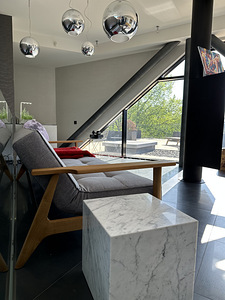 Audo Copenhagen Plinth marble cube table white (2 foto / 2)