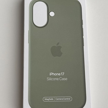 Apple iPhone 17 Silicone Case with Magsafe , Light Moss