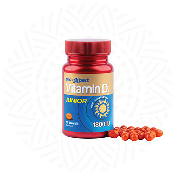 Vitamin D3 Pro Expert JUNIOR 1800IU N60 õlikapslid