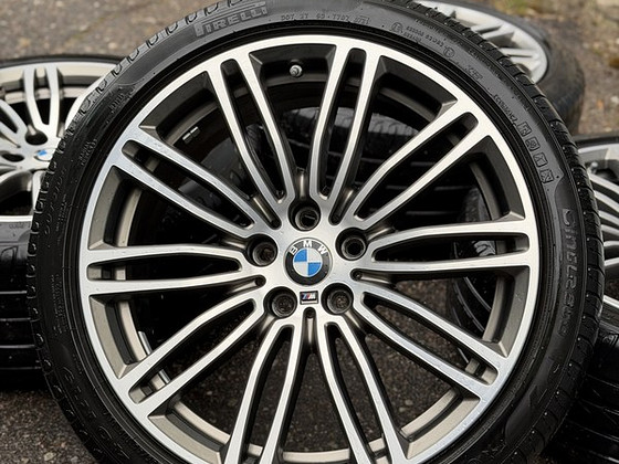 19" оригинальные разноширокие диски BMW стиль 664M 5x112 + летние шины