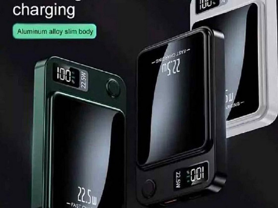 MagSafe 10000mAh Magnetic PowerBank 22.5W Fast Charge 2in1