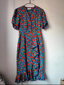 Väga naiselik Vintage suvekleit L / 40 (1 foto / 5)