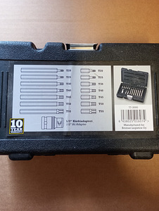 Набор торцевых головок Torx MTX Tools T20-55 1/2" 15 штук (2 фото из 3)