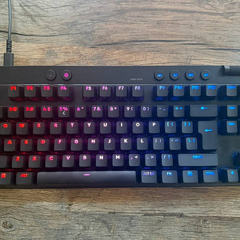 Logitech Pro X TKL Rapid Keyboard, US, Black, Проводная