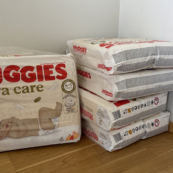 Мега упаковка HUGGIES Extra Care 2 (3-6 кг) - 5 x 82 + 26 = 436