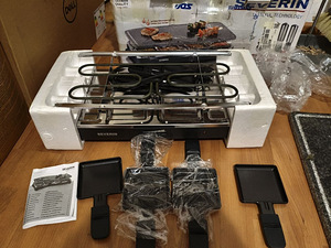Новый Severin Raclette Party Grill (натуральная каменная пли (4 фото из 4)