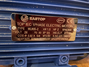 Elektrimootor 1,5kw, Uus (2 foto / 4)