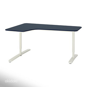 Письменный стол офисный стол IKEA BEKANT синий/белый (1 фото из 5)