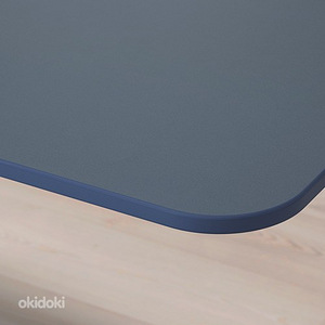 Письменный стол офисный стол IKEA BEKANT синий/белый (4 фото из 5)
