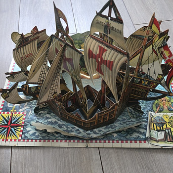 Vintage raamat "Kuidas Columbus Ameerika avastas"