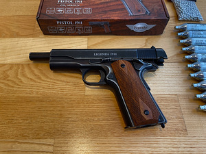 НОВЫЙ UMAREX LEGENDS M1911 пневматический пистолет 4,5 мм CO (5 фото из 10)