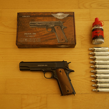 UUS UMAREX LEGENDS M1911 õhupüstol 4,5mm CO2 Blowback